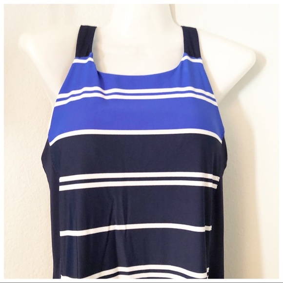 Athleta Color block Sport Racerback Dress - Picture 2 of 5